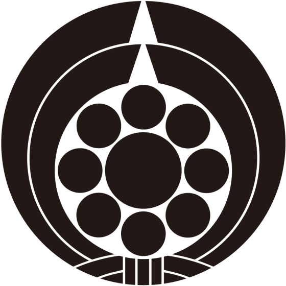 二つ熨斗輪に九曜紋