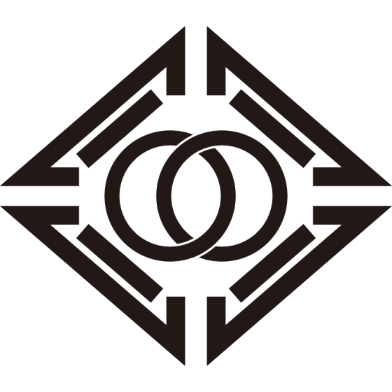 菱模様に輪違い紋