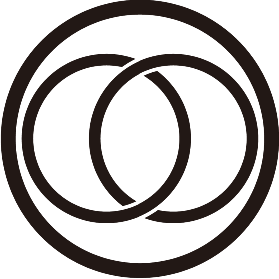 縁頭、山金地に華に家紋図