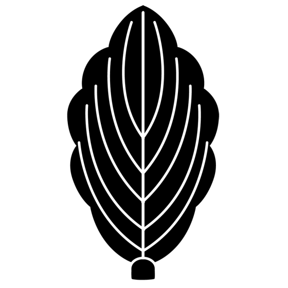 一枚柏紋（いちまいかしわ）：家紋のいろは