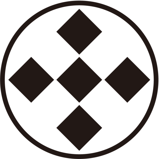 糸輪に隅立て五つ石紋