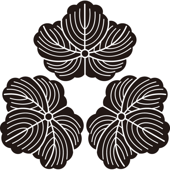 頭合せ三つ蔦紋