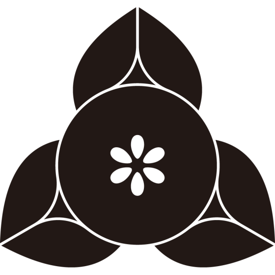 変り向う橘紋
