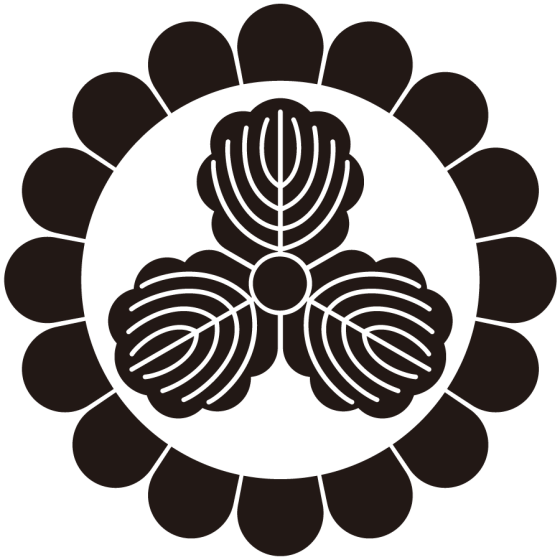 菊輪に三つ柏紋