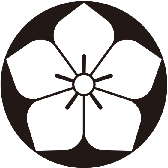 石持ち地抜き桔梗紋