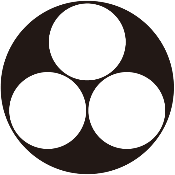 石持ち地抜き三つ星紋
