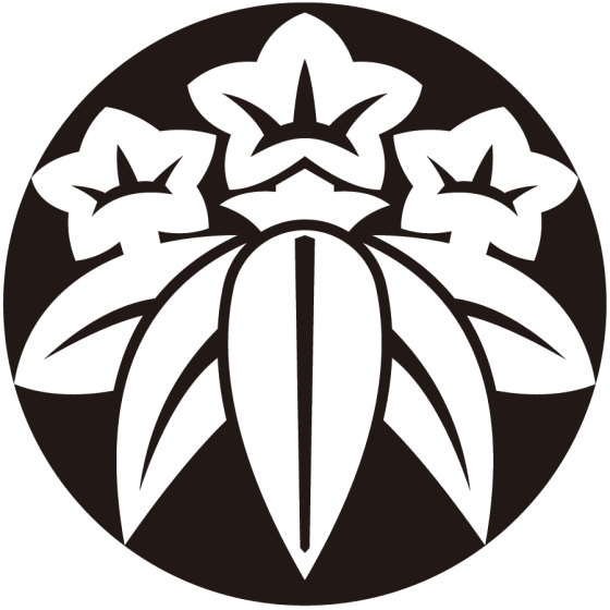 石持ち地抜き笹竜胆紋