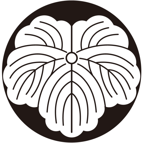 石持ち地抜き蔦紋