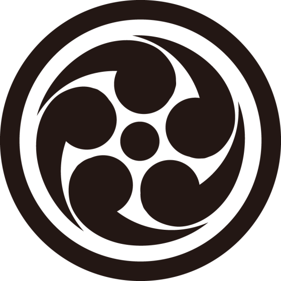 丸に五つ巴紋