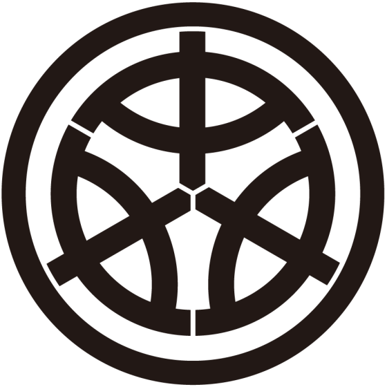 丸に三つ中の字紋