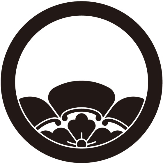 丸に覗き木瓜紋