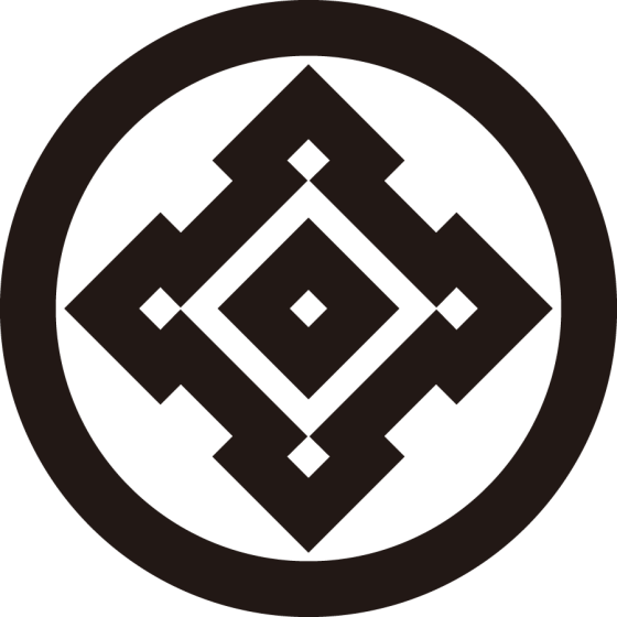 丸に折り入り角に釘抜紋
