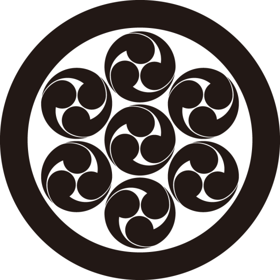 丸に七曜三つ巴紋