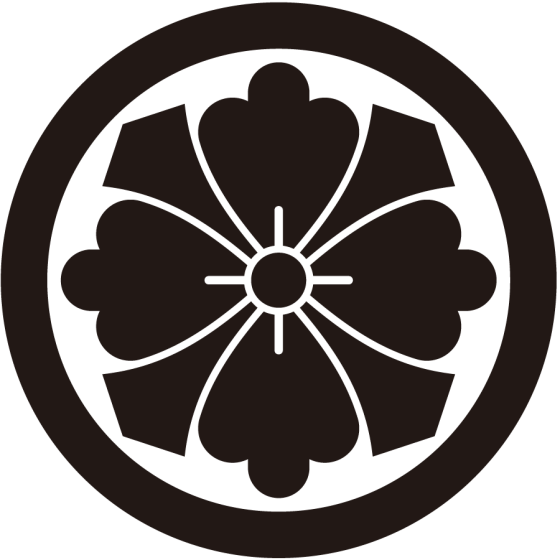 丸に剣花角紋（まるにけんはなかく）：家紋のいろは