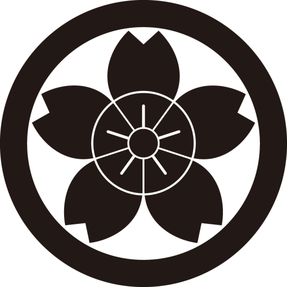 丸に輪入り山桜紋