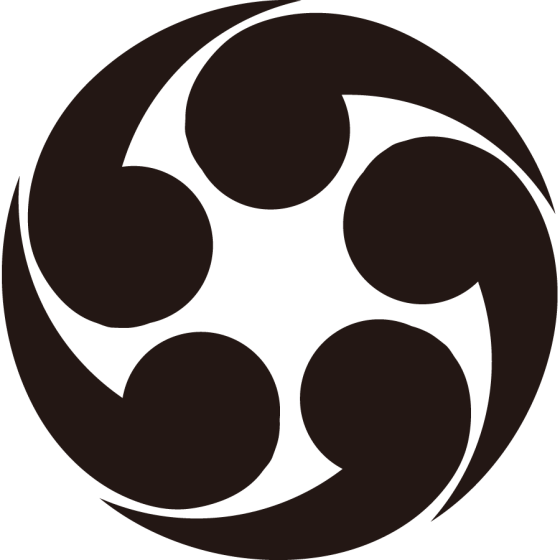 右五つ巴紋