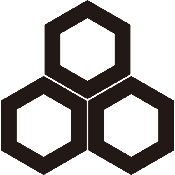 三つ盛り一重亀甲紋