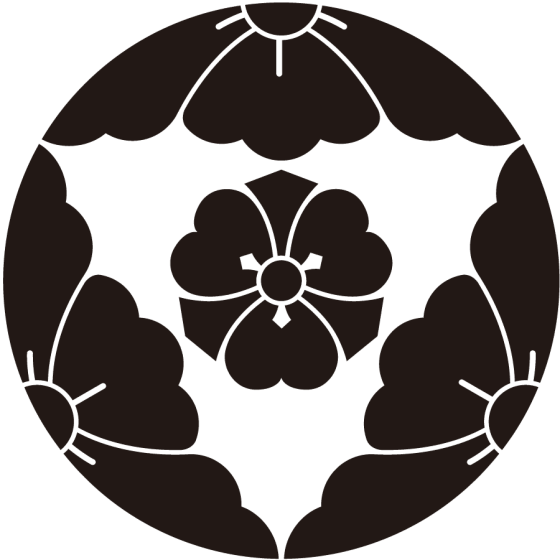 三つ割り唐花に剣片喰紋