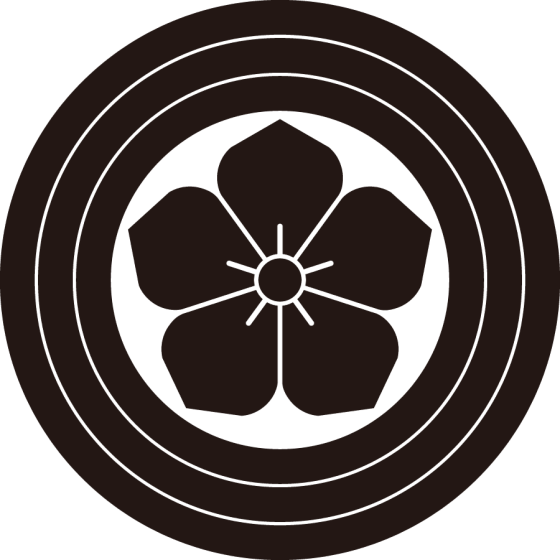 三重輪に桔梗紋