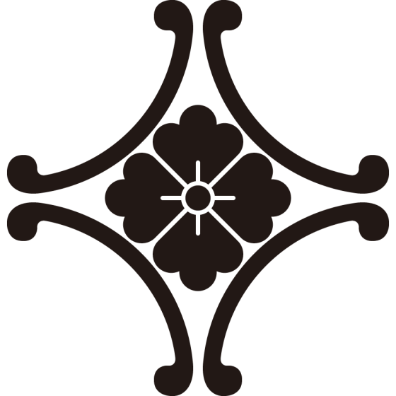 外四つ鐶に花角紋