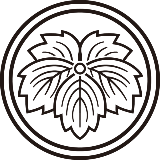 陰丸に鬼蔦紋