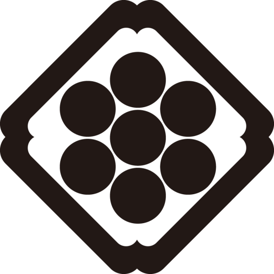 隅入り角に七曜紋