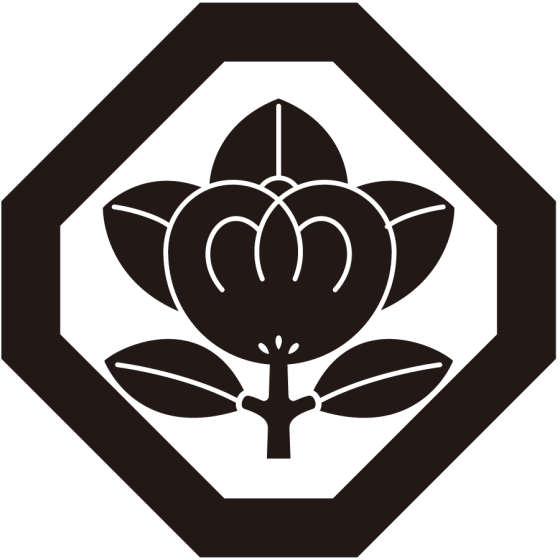 隅切り角に橘紋