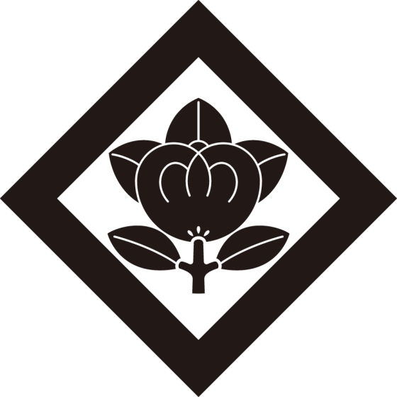 隅立て角に橘紋