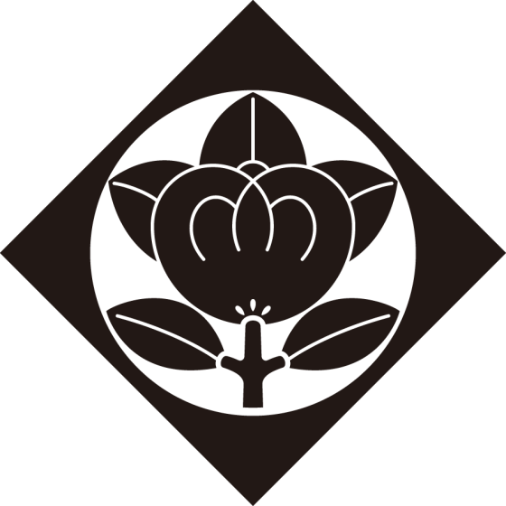 鉄砲角に橘紋