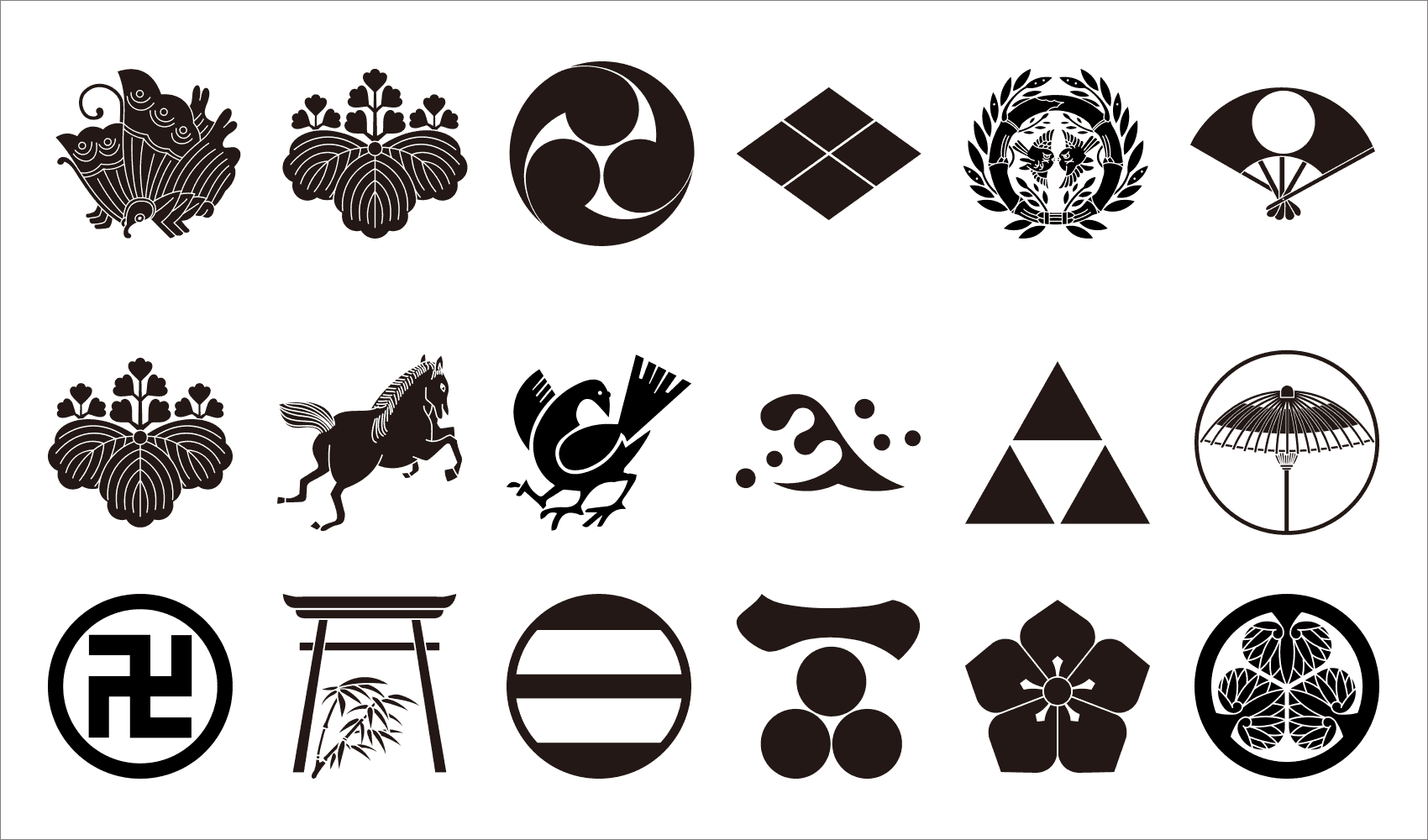 Japanese kamon list examples