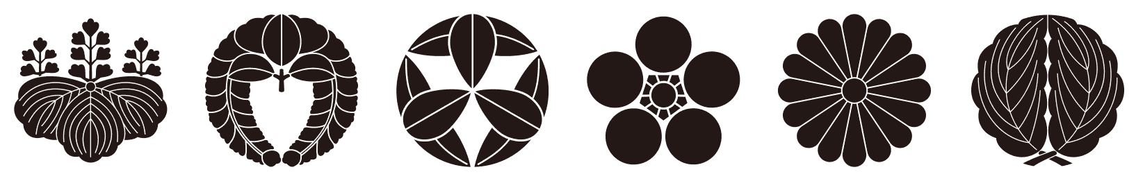 Plant motifs in Japanese kamon