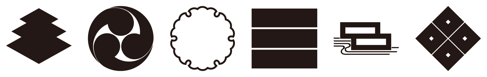 Geometric kamon motifs