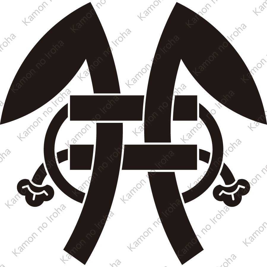 紐結び二つ木碇紋