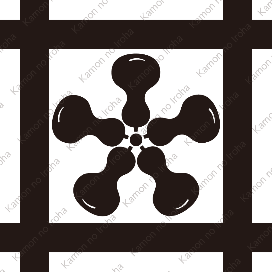 井筒に五つ瓢紋