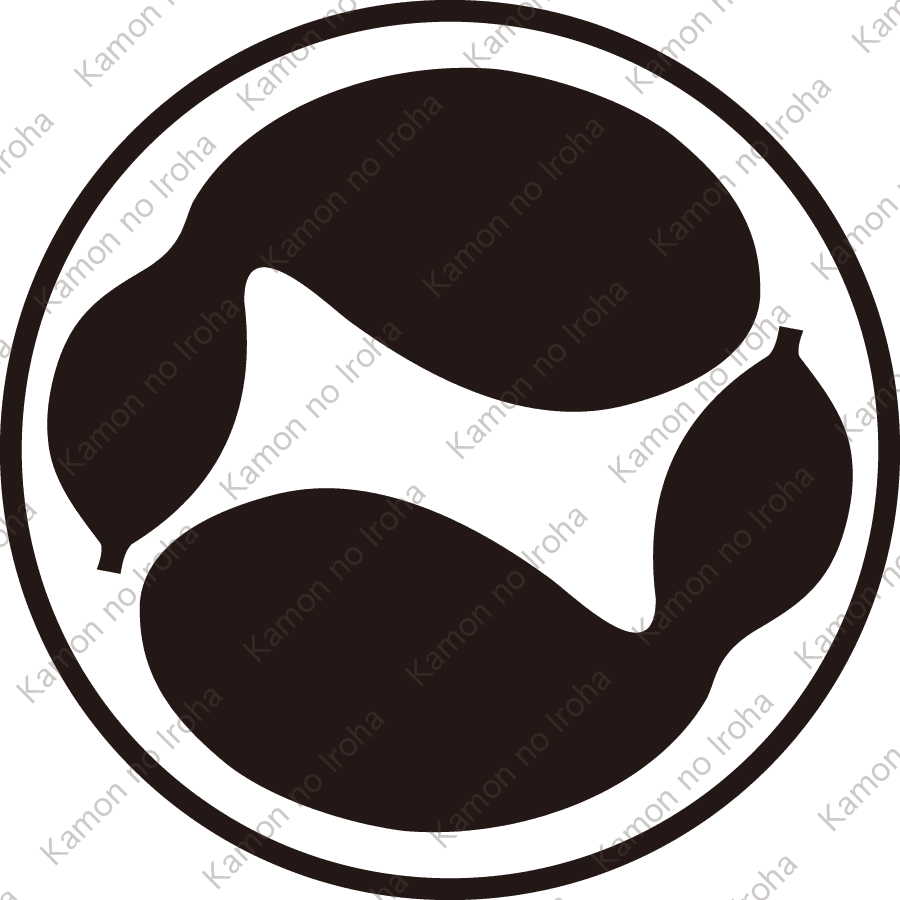 糸輪に二つ追い瓢紋