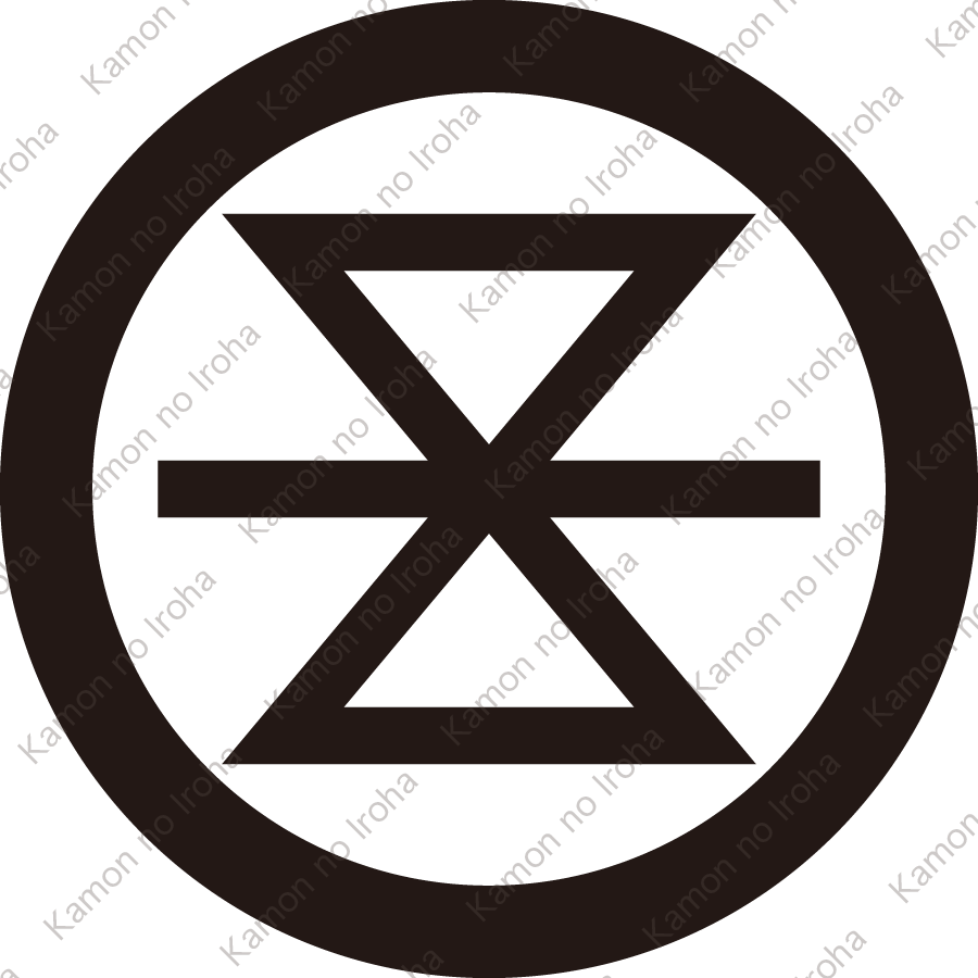 丸に中陰変り輪鼓紋