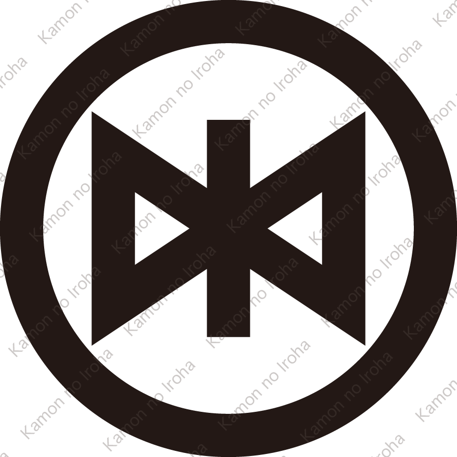 丸に中陰変り横輪鼓紋