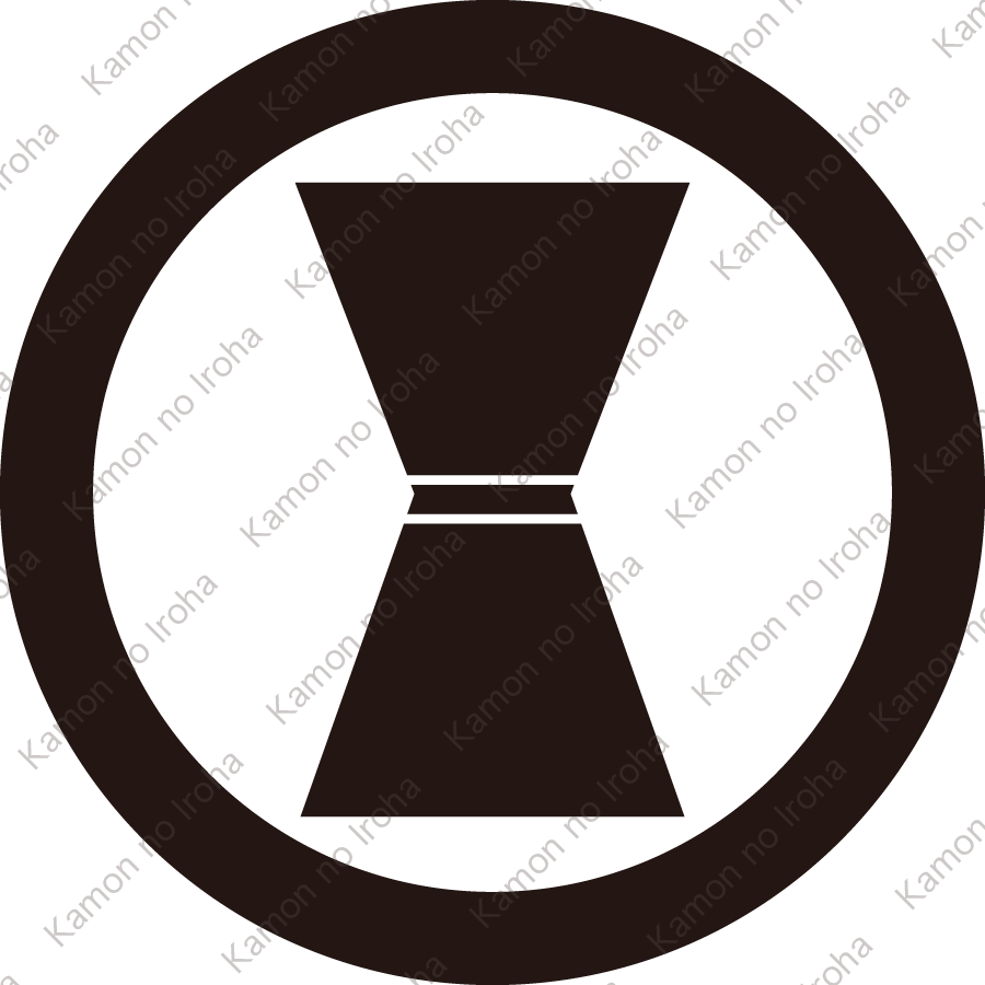 丸に変り輪鼓紋