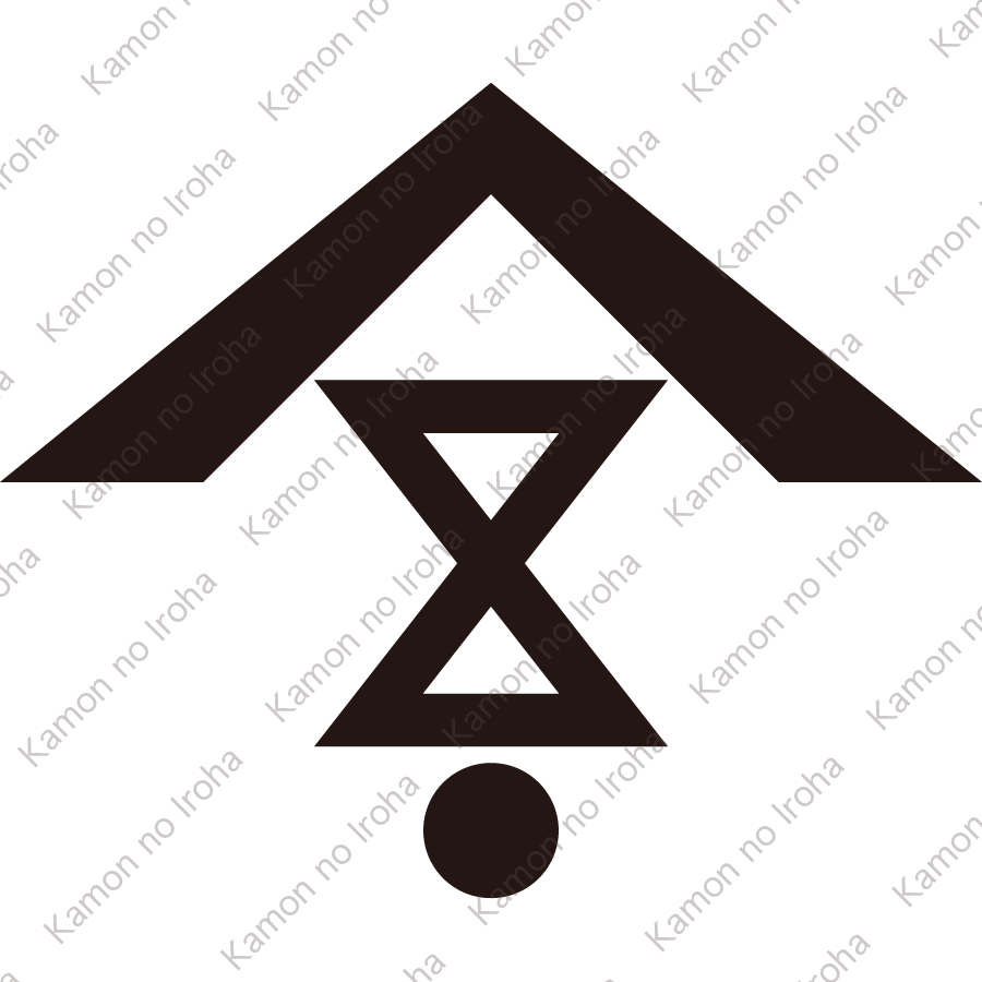 山形に中陰輪鼓に星紋