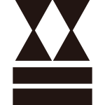 二つ輪鼓に二つ引き紋