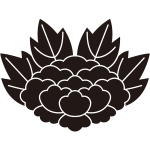 葉敷き牡丹紋