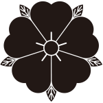 葉敷き桜紋