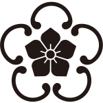 梅形五つ鐶に桔梗紋