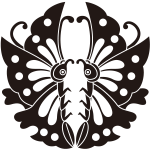 変り対い鎧蝶紋