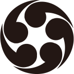 右五つ巴紋