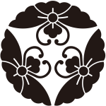 三つ花菱蝶紋