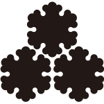 三つ盛り梨の花紋