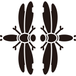 対い蜻蛉紋