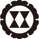 外雪輪に二つ輪鼓紋