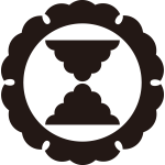 外雪輪に花形輪鼓紋